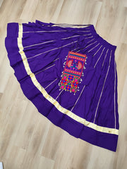 Navratri Wear Pink Kutchi Embroidered Work Lehenga Choli