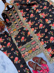 Exclusive Black Color Work Anarkali Suit