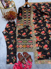Exclusive Black Color Work Anarkali Suit