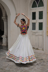 Navratri Wear Black Color Kutchi Gamthi Work Lehenga Choli