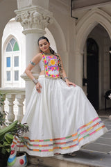 Navratri Wear Black Color Kutchi Gamthi Work Lehenga Choli