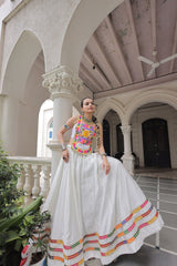 Navratri Wear Black Color Kutchi Gamthi Work Lehenga Choli
