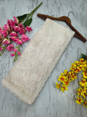 Trendy White Net with Sequins Work Saree