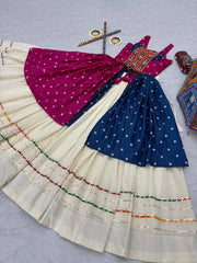 Navratri Special Green Color Gamthi Work Lehenga Choli