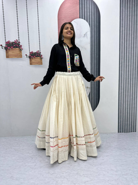 Lovely Black Color Embroidery Work Lehenga Choli