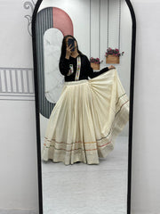 Lovely Black Color Embroidery Work Lehenga Choli