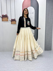 Lovely Black Color Embroidery Work Lehenga Choli