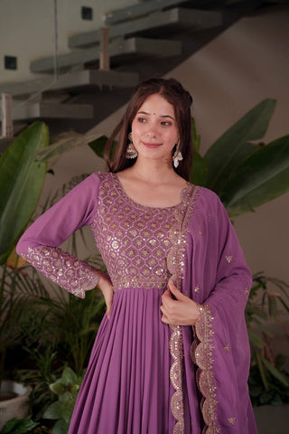Exclusive Red Georgette Embroidery Sharara Suit