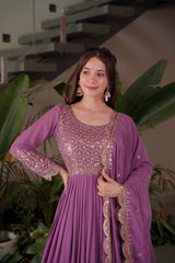 Exclusive Red Georgette Embroidery Sharara Suit