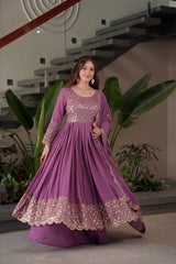 Exclusive Red Georgette Embroidery Sharara Suit