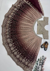 Glorious Blue Georgette Sequence Work Lehenga