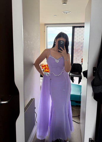 Party Wear Purple Color Diamond Work Lehenga