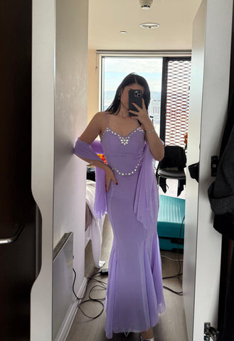 Party Wear Purple Color Diamond Work Lehenga