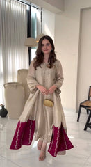 Glorious Gold Jimmy Choo Sequence Work Palazzo Suit