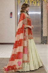 Ceremony Wear Crepe Silk Embroidery Lehenga