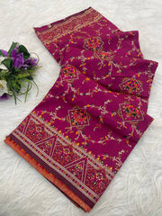 Traditional Wear Pashmina Silk Weaving Saree