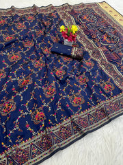 Traditional Wear Pashmina Silk Weaving Saree