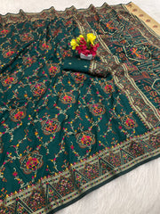 Traditional Wear Pashmina Silk Weaving Saree