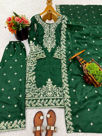 Amazing Black GMY Silk Embroidery Sequence Work Sharara Suit
