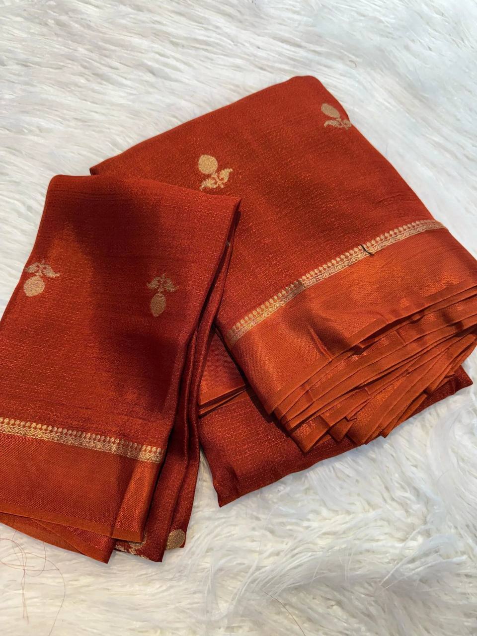 Alluring Viscose Khadi Silk Jacquard Work Saree