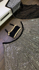 Exclusive Black Georgette with Sequence Work Lehenga