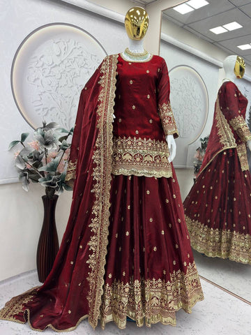 Charming Heavy Embroidered Lehenga Set