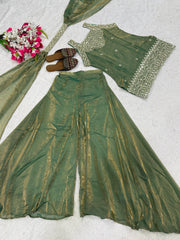 Festive Wear Heavy Sharara Suit with Dupatta