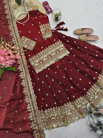 Charming Heavy Embroidered Lehenga Set