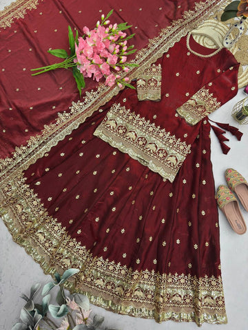 Charming Heavy Embroidered Lehenga Set