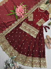 Charming Heavy Embroidered Lehenga Set