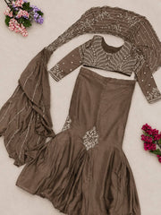 Amazing Purple Embroidey Sequins Work Lehenga Choli