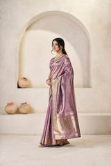 Exclusive Pista Silk With Zari Work Saree