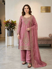 Ravishing Silk Embroidery Beads Work Sharara Suit