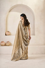 Exclusive Pista Silk With Zari Work Saree