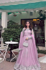 Amazing Foux Gorgette with Thread Work Gown