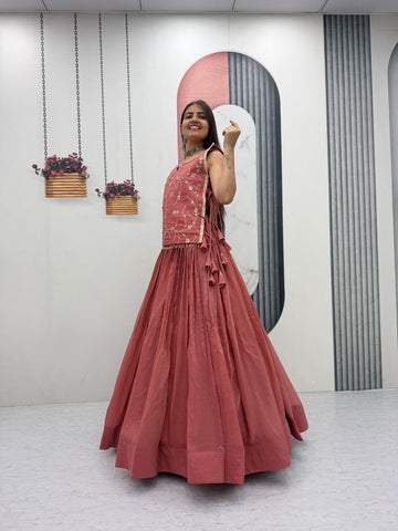 Precious Crunchy Silk Heavy Work Lehenga Choli