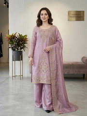 Ravishing Silk Embroidery Beads Work Sharara Suit