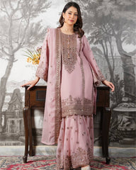 Alluring Black Silk with Sequence Work Sharara Suit