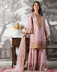 Alluring Black Silk with Sequence Work Sharara Suit