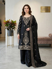 Ravishing Silk Embroidery Beads Work Sharara Suit