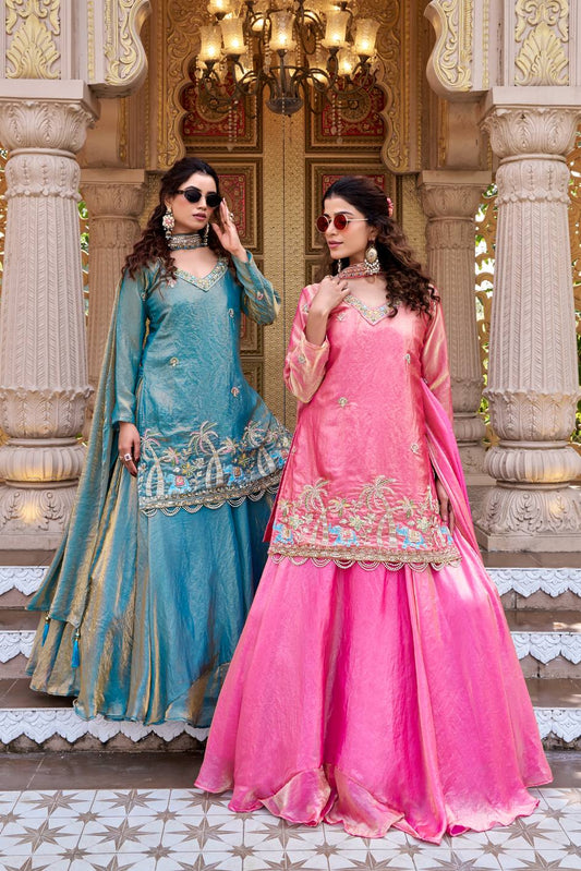 Charming Pure Fendy Heavy Embroidery Lehenga