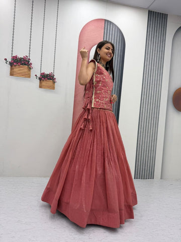 Precious Crunchy Silk Heavy Work Lehenga Choli