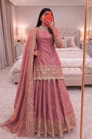 Charming Heavy Embroidered Lehenga Set