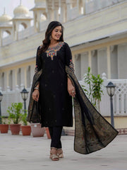 Awesome Roman Silk Coding Embroidery Kurti
