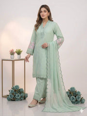 Exclusive White Sequence Embroidery Cut Work Sharara Suit