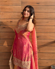 Festive Wear Heavy Sharara Suit with Dupatta