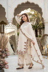 Attractive Heavy Roman Glass Work Palazzo Suit