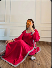 Stylish Heavy Silk Embroidery Work Palazzo Suit